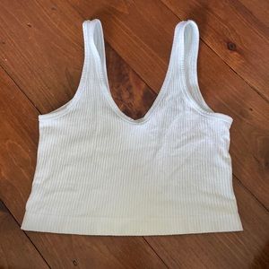UO out from under ribbed tank top blue/green